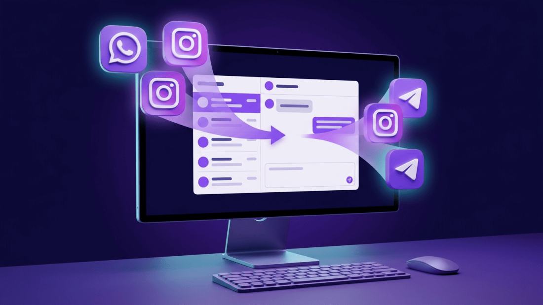 Chega de malabarismo: como centralizar WhatsApp, Instagram e Telegram em um único lugar